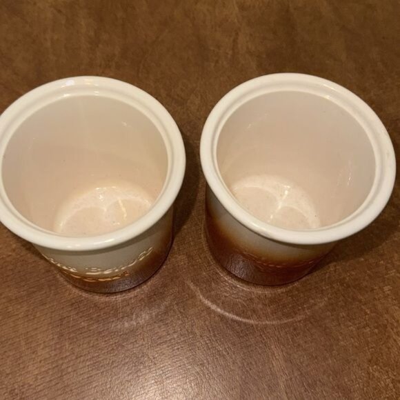 Set Of 2 Saint Benoit Yogurt Ceramic Cups - Picture 3 of 7